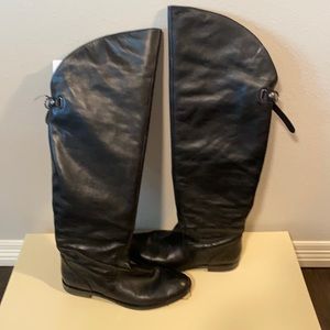 Coach Cheyenne Soft Calf Black Leather Boots